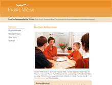 Tablet Screenshot of praxis-weise.de